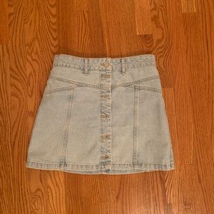 Topshop Moto denim skirt